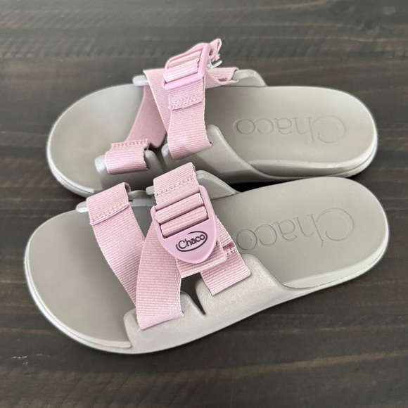 Chaco Women’s Performance Sandals Size 5 - Lightweight EVA Sole - Pink Gray - Picture 7 of 12